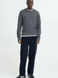 BLEND Hosen<Herren Chinohose - BHMalvin-Cord blau strukturiert