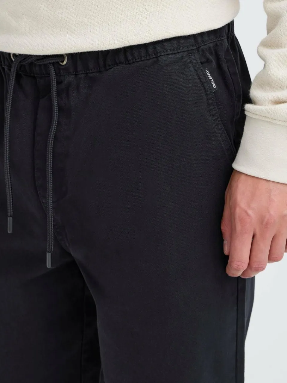 BLEND Hosen<Herren Chinohose - BHMILES Wovenpant schwarz uni