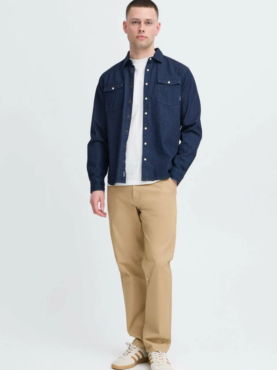 BLEND Hosen<Herren Chinohose - BHMORGAN wovenpant beige uni