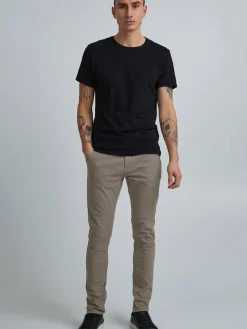 BLEND Hosen<Herren Chinohose - BHNATAN grau uni