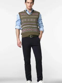 MEYER Hosen<Herren Chinohose - BONN blau uni