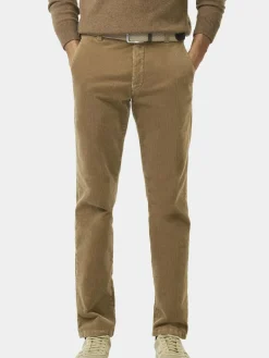 MEYER Hosen<Herren Chinohose - BONN ACTIVE braun uni