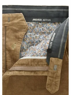 MEYER Hosen<Herren Chinohose - BONN ACTIVE braun uni