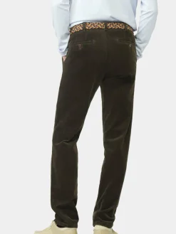 MEYER Hosen<Herren Chinohose - BONN ACTIVE braun uni