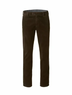 MEYER Hosen<Herren Chinohose - BONN ACTIVE braun uni