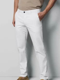 MEYER Hosen<Herren Chinohose - M5 Chino weiß uni