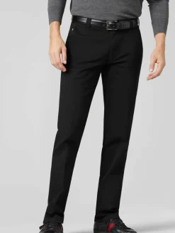 MEYER Hosen<Herren Chinohose - Roma schwarz uni