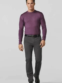 MEYER Hosen<Herren Chinohose - Roma anthrazit uni