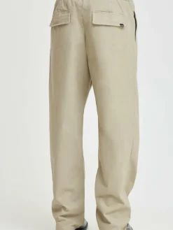 Herren Solid Hosen>Herren Chinohose - SDALANN