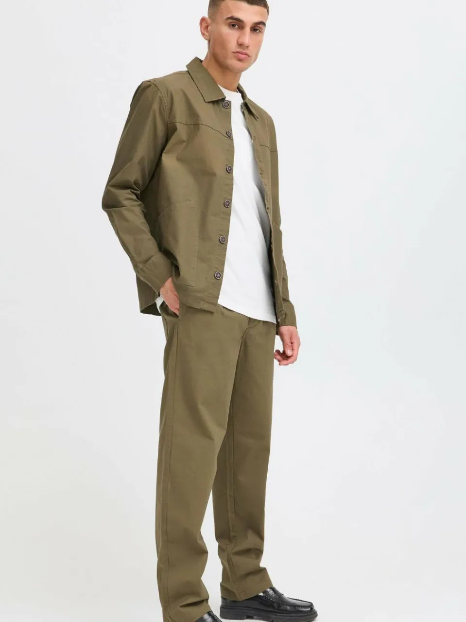 Solid Hosen<Herren Chinohose - SDLIAM grün gemustert