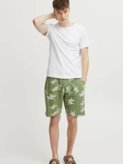BLEND Hosen<Herren Chinoshorts grün uni