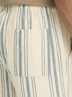 BLEND Hosen<Herren Chinoshorts - BHMILES blau gestreift