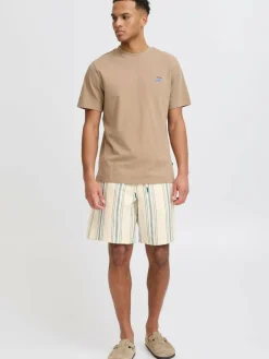 BLEND Hosen<Herren Chinoshorts - BHMILES blau gestreift