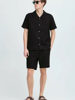 Kronstadt Hosen<Herren Chinoshorts - KSEarnest schwarz strukturiert