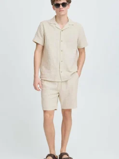 Kronstadt Hosen<Herren Chinoshorts - KSEarnest grau strukturiert