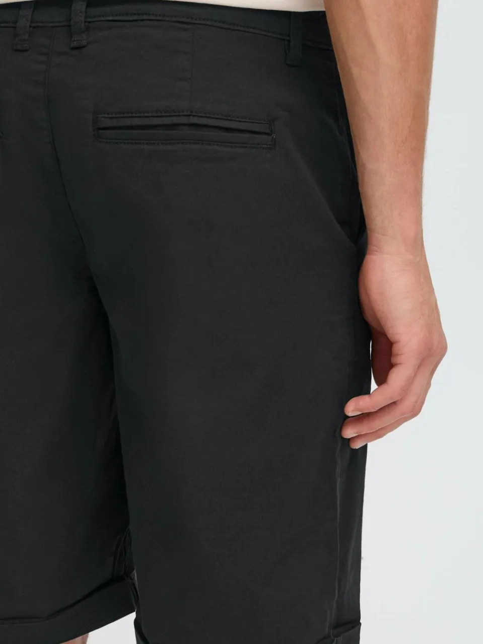 Herren Solid Hosen>Herren Chinoshorts - SDKALAIK