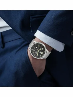Rhodenwald & Söhne Uhren<Herren Chronograph - Flight Captain silber uni