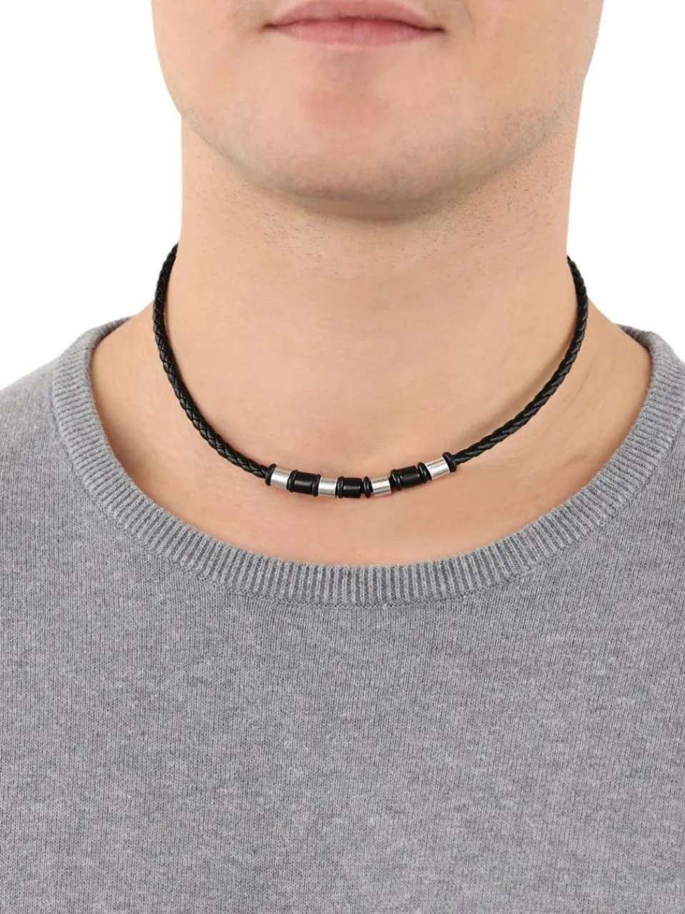 s.Oliver Schmuck<Herren Collier schwarz uni
