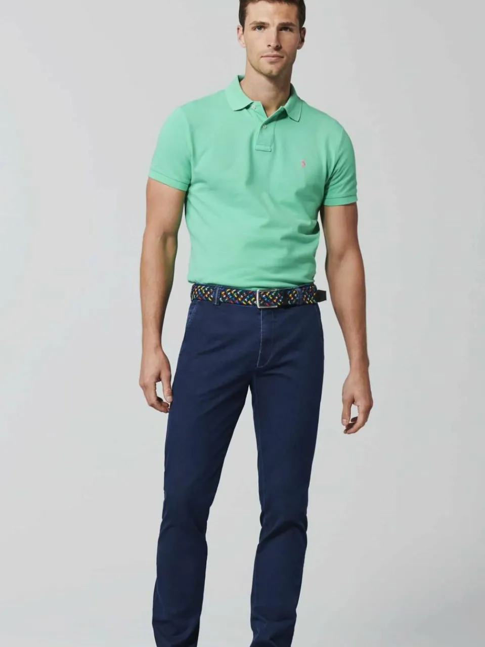 MEYER Jeans<Herren Cordchino - Bonn blau uni