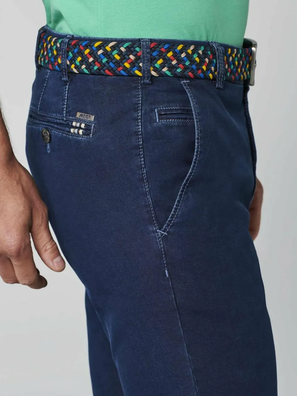 MEYER Jeans<Herren Cordchino - Bonn blau uni