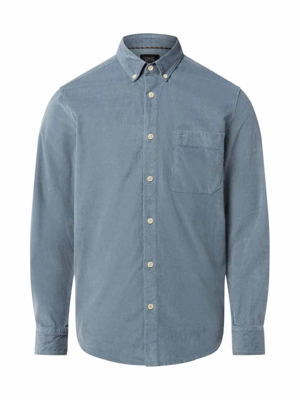 Camel Active Hemden<Herren Cordhemd blau uni