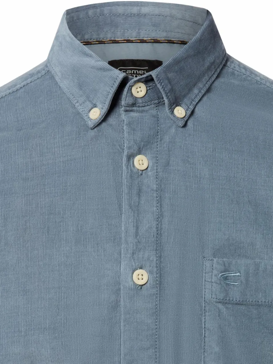 Camel Active Hemden<Herren Cordhemd blau uni