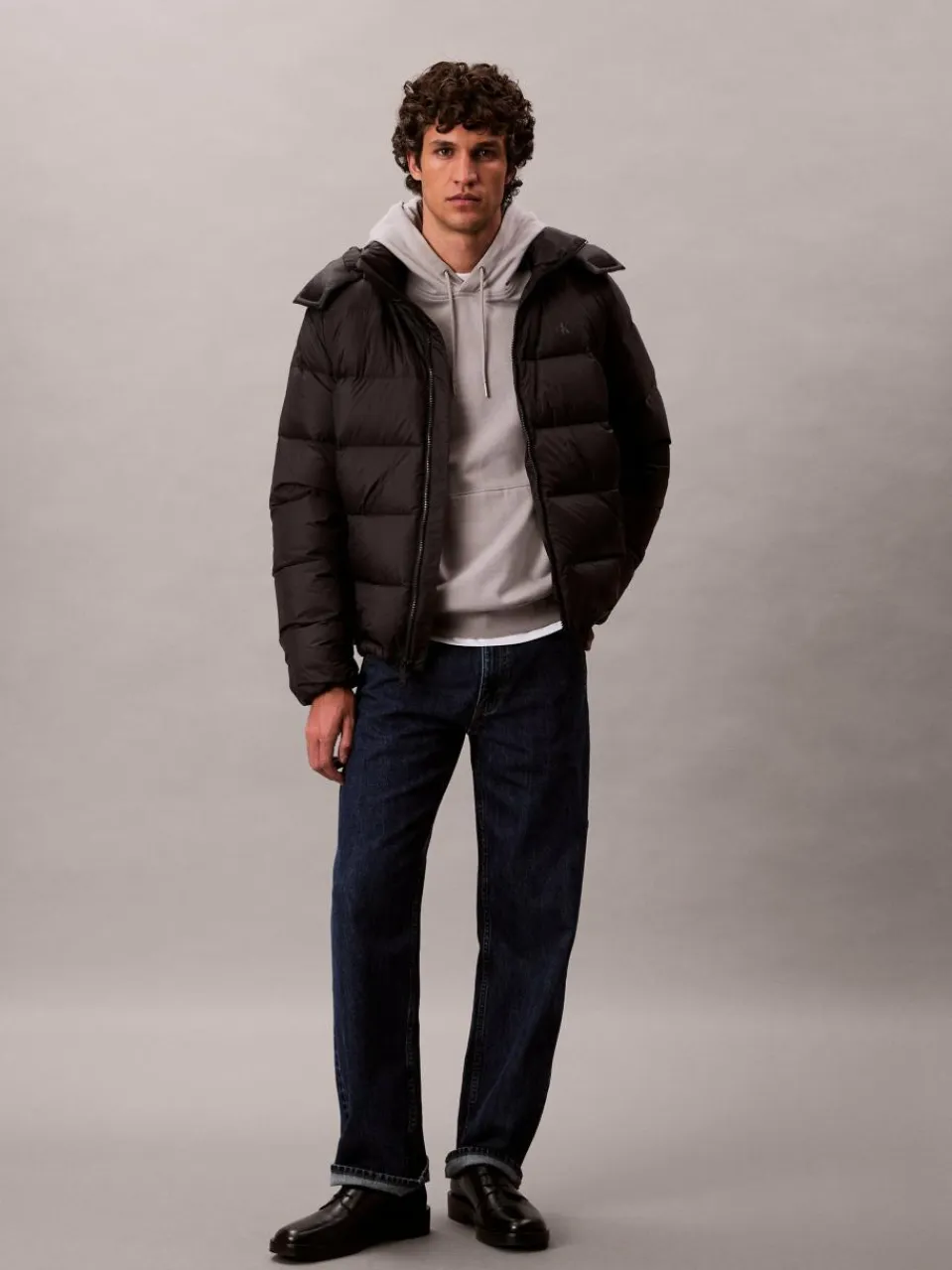 Calvin Klein Jeans Jacken & Westen<Herren Daunenjacke schwarz uni