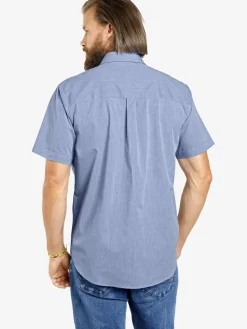 Jan Vanderstorm Hemden<Herren Doppelpack Hemd - EVIN weiß blau uni