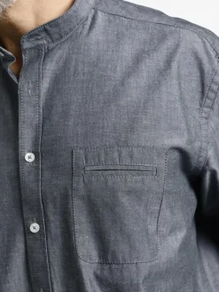 Jan Vanderstorm Hemden<Herren Doppelpack Hemd - HEIMIR weiß blau uni