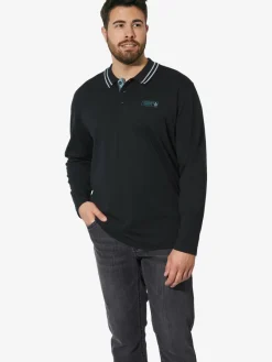 Charles Colby Poloshirts<Herren Doppelpack Langarm-Poloshirt - EARL GILIELL marine blau uni