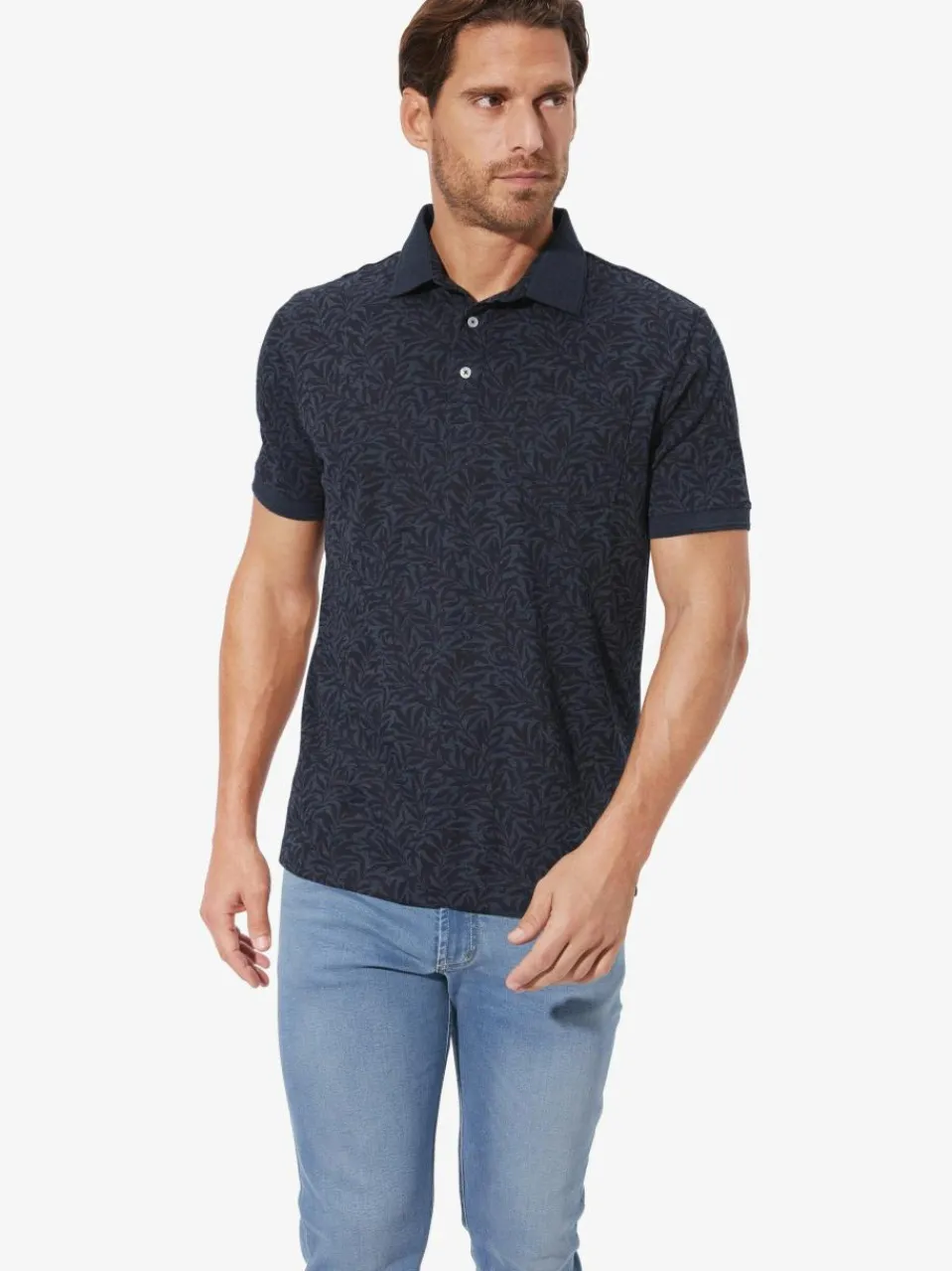 BABISTA Poloshirts<Herren Doppelpack Poloshirt - FALDIN blau orange gemustert