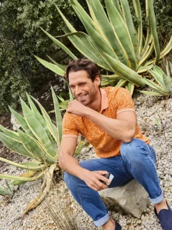 BABISTA Poloshirts<Herren Doppelpack Poloshirt - FALDIN blau orange gemustert