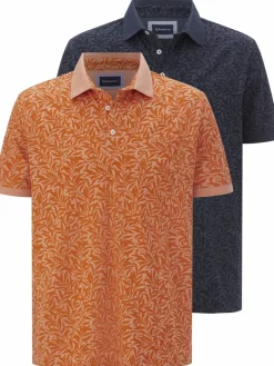 BABISTA Poloshirts<Herren Doppelpack Poloshirt - FALDIN blau orange gemustert