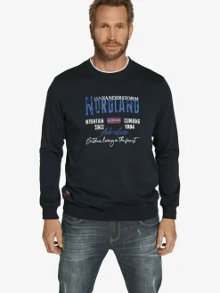 Jan Vanderstorm Sweatshirts & Sweatjacken<Herren Doppelpack Sweatshirt - BOTU petrol blau bedruckt