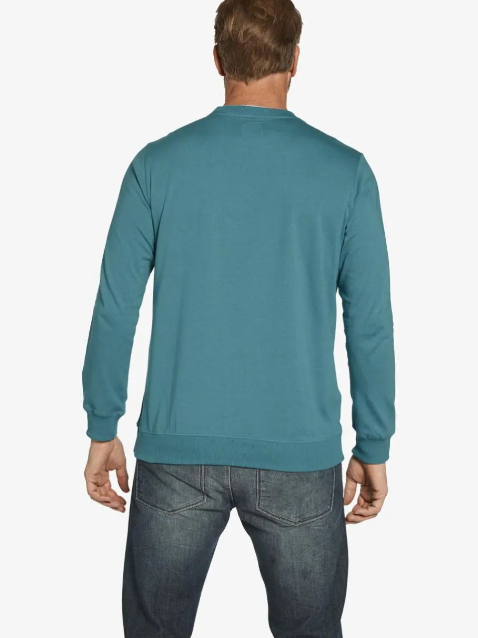 Jan Vanderstorm Sweatshirts & Sweatjacken<Herren Doppelpack Sweatshirt - BOTU petrol blau bedruckt