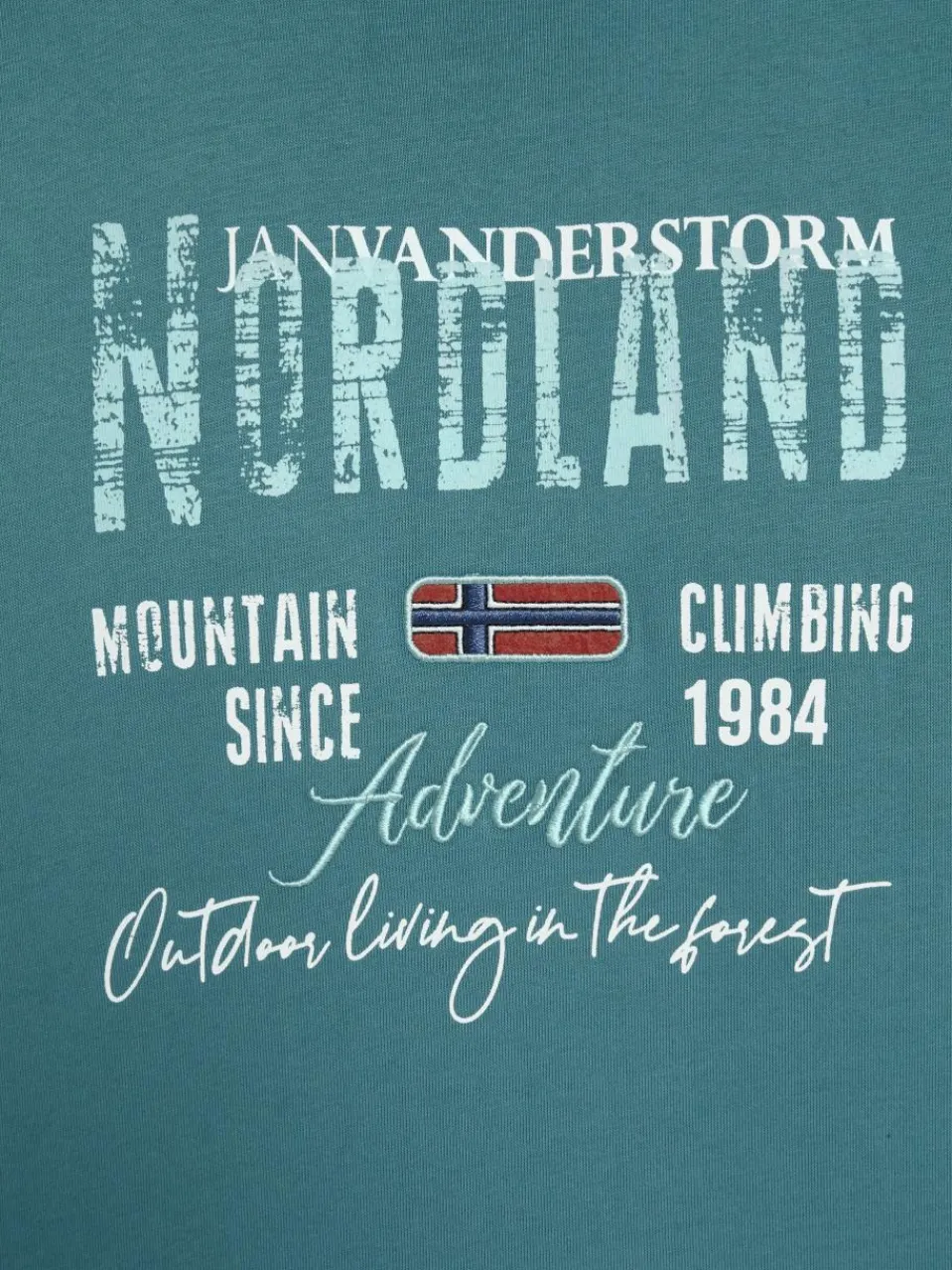 Jan Vanderstorm Sweatshirts & Sweatjacken<Herren Doppelpack Sweatshirt - BOTU petrol blau bedruckt