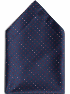 Finshley & Harding Krawatten & Fliegen<Herren Einstecktuch marine gemustert