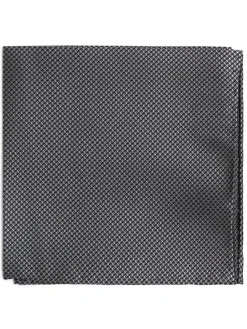 OLYMP Level Five Krawatten & Fliegen<Herren Einstecktuch aus Seide anthrazit strukturiert