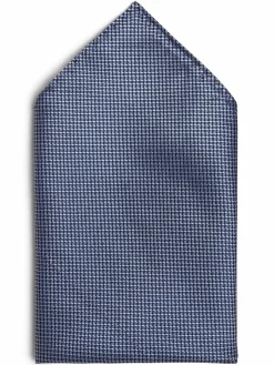 OLYMP Level Five Krawatten & Fliegen<Herren Einstecktuch aus Seide marine strukturiert