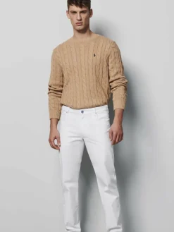 MEYER Jeans<Herren Five-Pocket - M5 Regular weiß uni