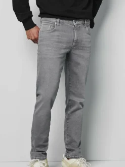 MEYER Jeans<Herren Five-Pocket - M5 Slim grau uni