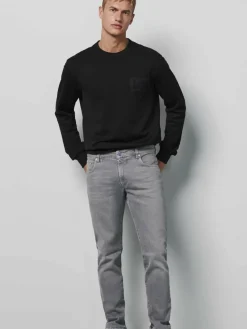 MEYER Jeans<Herren Five-Pocket - M5 Slim grau uni