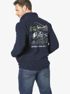 Jan Vanderstorm Sweatshirts & Sweatjacken<Herren Fleecejacke - TERJE blau uni