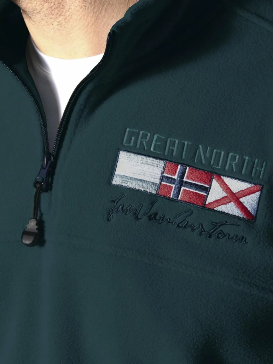 Herren Jan Vanderstorm Sweatshirts & Sweatjacken>Herren Fleece-Sweatshirt - SIETSE