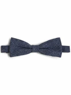 CG - CLUB of GENTS Krawatten & Fliegen<Herren Fliege und Einstecktuch denim weiß uni