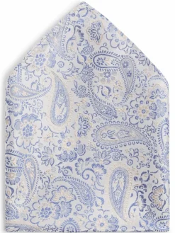 Digel Krawatten & Fliegen<Herren Fliege und Einstecktuch hellgrau royal gemustert