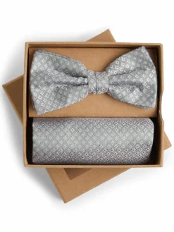 Herren Finshley & Harding London Krawatten & Fliegen>Herren Fliege und Einstecktuch aus Seide