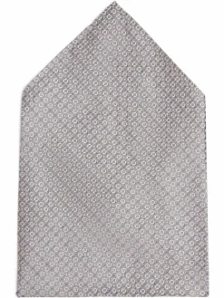 Andrew James New York Krawatten & Fliegen<Herren Fliege und Einstecktuch aus Seide taupe gemustert