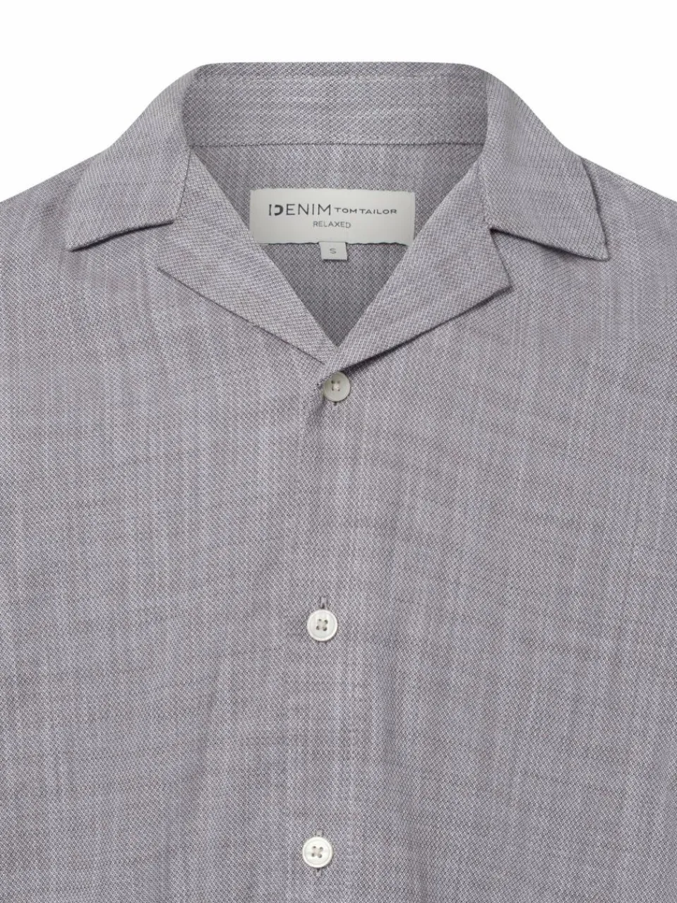 Tom Tailor Denim Hemden<Herren Freizeithemd hellgrau meliert