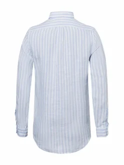 Polo Ralph Lauren Hemden<Herren Freizeithemd aus Leinen hellblau weiß gestreift